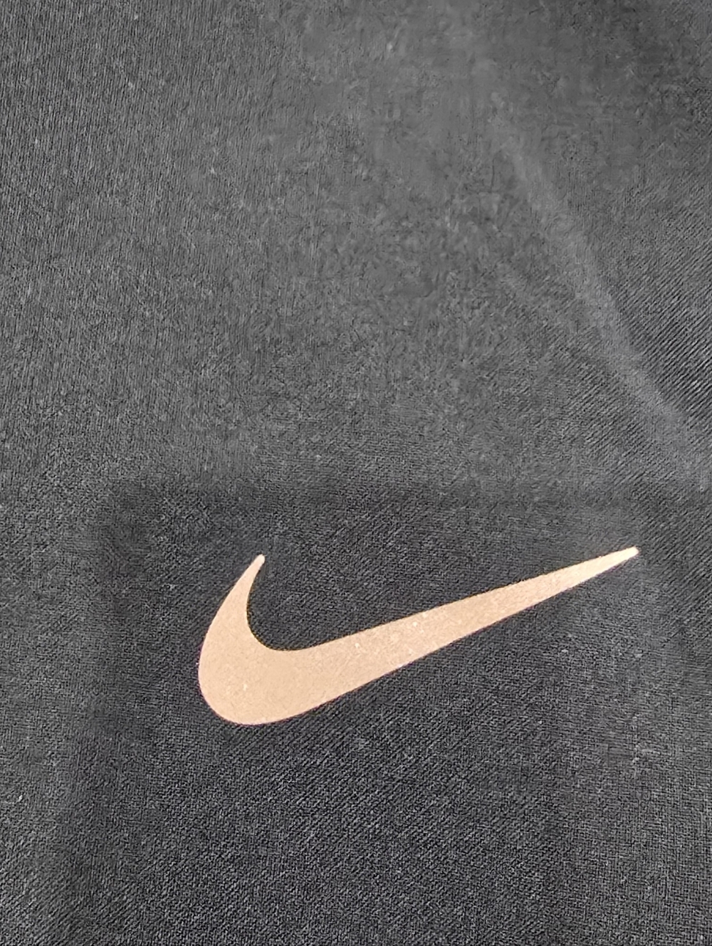 Nike Women's Black Running Shorts with Gold Swoosh Dri-Fit Size L NWT - Picture 2 of 5